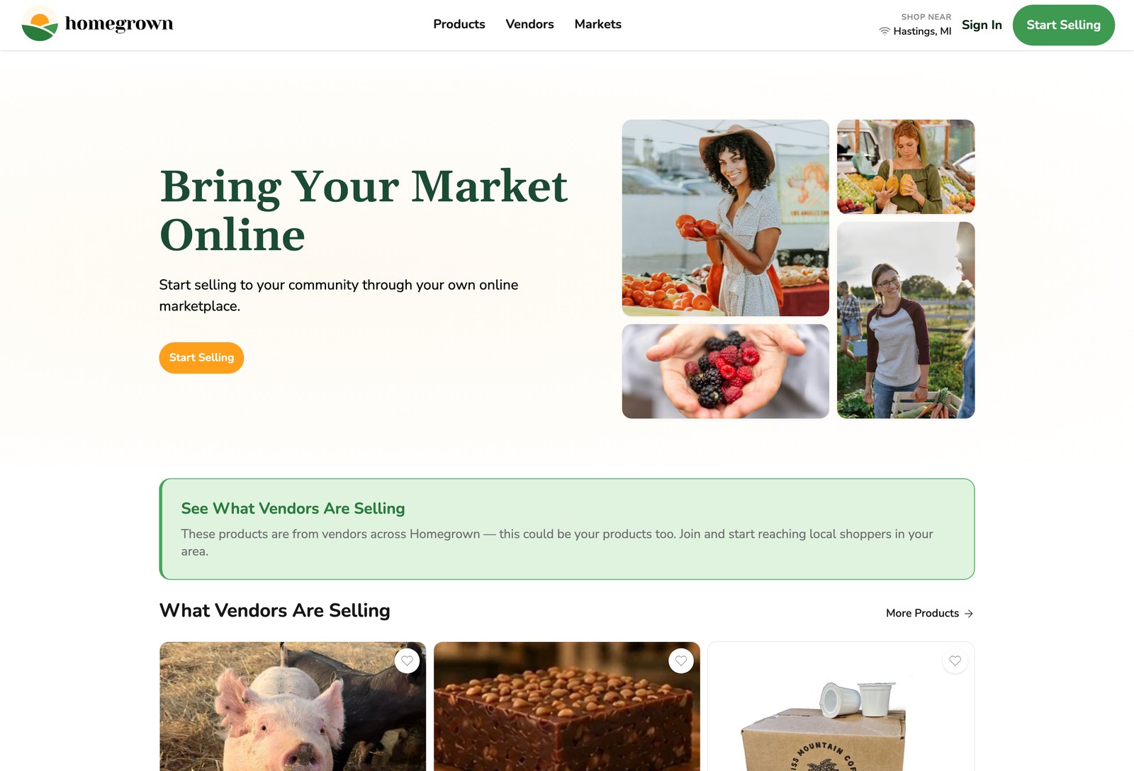 Homegrown homepage